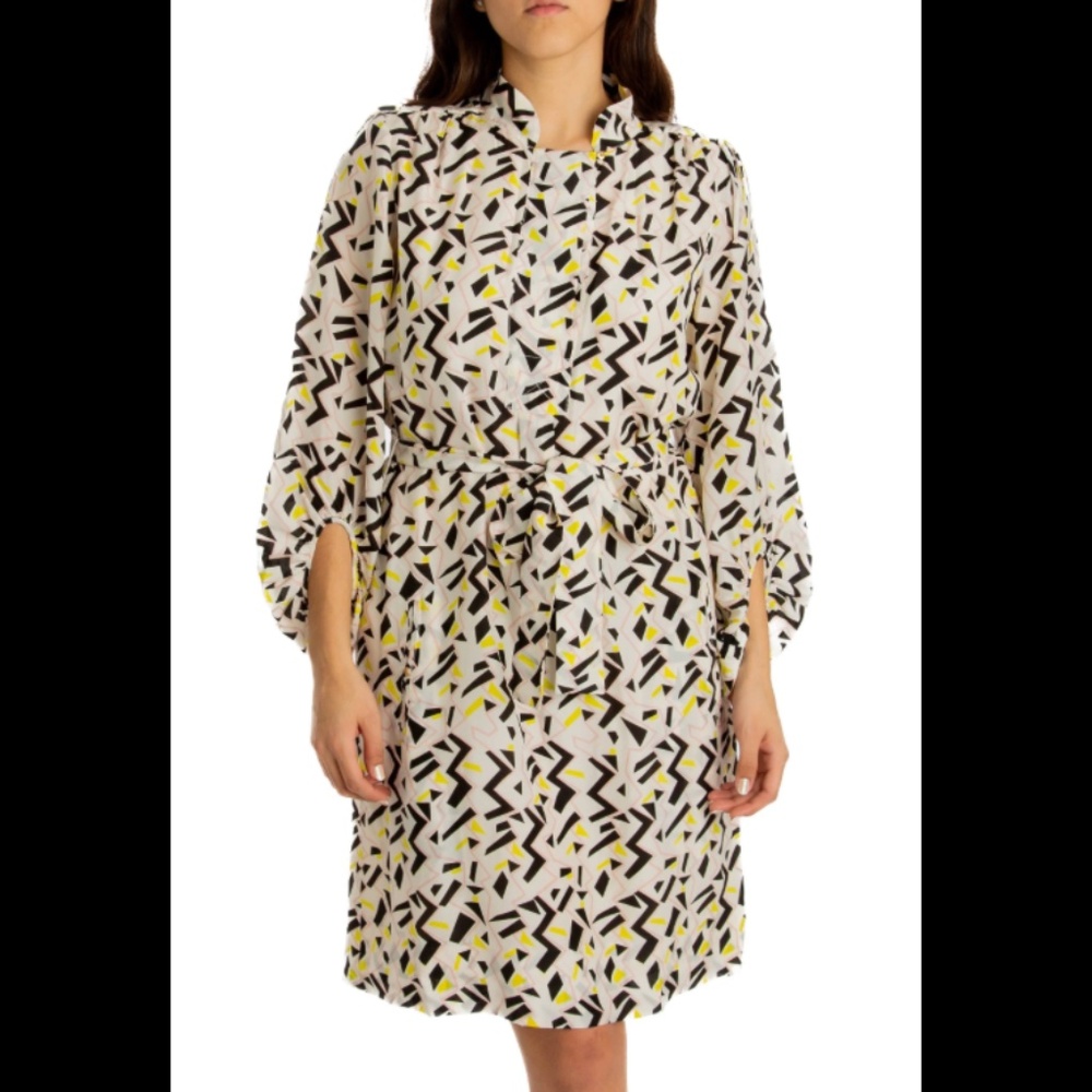 Diane Von Furstenburg Geometric Silk Dress - 8